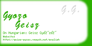 gyozo geisz business card